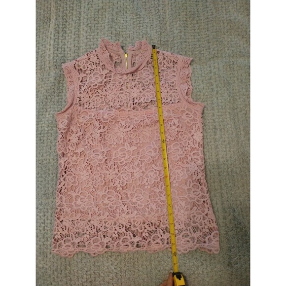 Nanette Lepore Sleeveless Lace Top Sm Boho Cottage Core Feminine Y2k - Picture 6 of 9